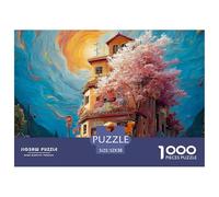 Sinoshow_24085_studio_ghibli-style_exterior_of_an_apartment_bui_041fa7de-ff6a-44af-be8d-5fb63f18006c_4 1000 Pezzi Jigsaw Puzzle Difficile, Impegnativo, Quasi Impossibile Puzzle, Juguetes Educativos Ú