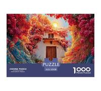 Sinoshow_24085_the_entrance_of_the_house_is_covered_with_pink_a_51d2f83a-5506-4f5d-85dc-8736d0d3b1e5_1 1000 Pezzi Puzzle Divertente Ed Emozionante Puzzle, Juguetes Educativos Únicos Y Estimulantes, R