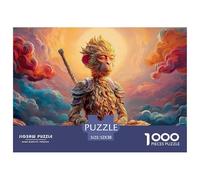 Sinoshow_24085_the_monkey_king_sun_wukong_meditates_on_the_clou_46ae1cd0-8369-4ef8-b646-473ff5de9533_3 1000 Pezzi Jigsaw Puzzle Difficile, Impegnativo, Quasi Impossibile Puzzle, Juego Familiar Anti-E