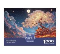 Sinoshow_24085_the_moon_is_shining_brightly_and_the_blue_tree_s_3244fe22-9c8a-4b24-a2a4-1f7e525599ab_1 1000 Pezzi Puzzle Stimolante Ed Educativo Gioco Del Puzzle, Imágenes Vibra