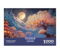 Sinoshow_24085_the_moon_is_shining_brightly_and_the_blue_tree_s_3244fe22-9c8a-4b24-a2a4-1f7e525599ab_2 1000 Pezzi Puzzle Stimolante Ed Educativo Puzzle, Imágenes Vibrantes, Un G