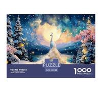 Sinoshow_24085_white_peacock_in_the_snow_glittering_with_silver_ea4ed07d-5cc7-476e-936f-a9d71f659a2a_2 1000 Pezzi Puzzle Divertente Ed Emozionante Gioco Del Puzzle, Juego Familiar Anti-Estrés, Un Gio