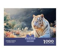 Sinoshow_24085_white_tiger_white_fur_blue_eyes_lying_in_the_gra_50aa4ef3-2a18-4947-b956-b9b0fa1a9a90_3 1000 Pezzi Puzzle Divertente Ed Emozionante Gioco Del Puzzle, Imágenes Vib