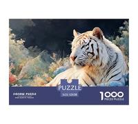 Sinoshow_24085_white_tiger_white_fur_with_black_stripes_blue_ey_829f2d57-77eb-4e1c-9747-b76e4f265e17_1 1000 Pezzi Jigsaw Puzzle Difficile, Impegnativo, Quasi Impossibile Gioco Del Puzzle, Juego Famil