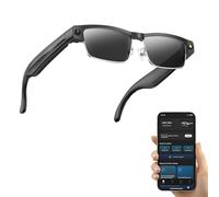 SINOTE'CA AI Smart Glasses con Telecamera 8MP, Occhiali Intelligenti Bluetooth, Occhiali da Sole con Videocamera Integrata, Traduzione in Tempo Reale, Musica Open-Ear, Microfono Dual Noise Reduction