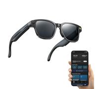 SINOTE'CA AI Smart Glasses con Telecamera 8MP, Occhiali Intelligenti Bluetooth, Occhiali da Sole con Videocamera Integrata, Traduzione in Tempo Reale, Musica Open-Ear, Microfono Dual Noise Reduction