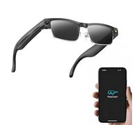 SINOTE'CA AI Smart Glasses con Telecamera 8MP, Occhiali Intelligenti Bluetooth, Occhiali da Sole con Videocamera Integrata, Traduzione in Tempo Reale, Musica Open-Ear, Microfono Dual Noise Reduction
