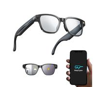 SINOTE'CA AI Smart Glasses con Telecamera 8MP, Occhiali Intelligenti con Lenti Fotocromatiche, Microfono Doppio con Riduzione Rumore, WiFi Transfer, 4GB, Ricarica Magnetica