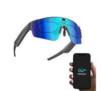 SINOTE'CA Occhiali Smart AI per Ciclismo, Smart Glasses con Fotocamera 8MP, Video HD, Stabilizzazione a 6 Assi, WiFi, Bluetooth 5.4, Audio Open-Ear, Traduzione in Tempo Reale, UV400, Uomo Donna