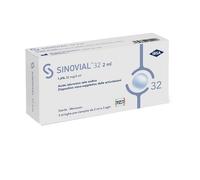 Sinovial SIRINGA INTRA-ARTICOLARE SINOVIAL 32 ACIDO IALURONICO SALE SODICO 1,6% 32MG/2ML 3 SIRINGHE X 2ML + 3 AGHI