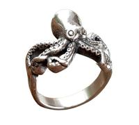 Sinoyp Cthulhu - Anello in acciaio inossidabile | Anello tentacolo di polpo marino | Gioielli unici a tema diavolo, Acciaio inossidabile, Nessuna pietra preziosa