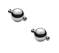 SINRAD 10 pz/Lotto 10mm Sfera Rotonda in Acciaio Inox Forte Catenacci Magnetici per Il Braccialetto Fai da Te Collana Monili Che Fanno I Risultati Connettori