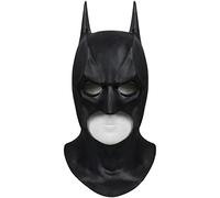 SINSEN Maschera da pipistrello per adulti, da uomo, supereroe Bruce Wayne, maschera completa, per cosplay e feste di Halloween, colore scuro (A)
