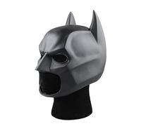 SINSEN Maschera da pipistrello per adulti, da uomo, supereroe, Bruce Wayne, maschera completa, per cosplay e feste di Halloween, colore scuro (B)