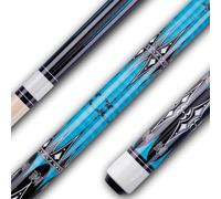 Sinsilvie 13mm 58 Pollici 19 20 Once Stecche Biliardo Pool,1/2 Maple Pool Cue Stick,Bastone da Biliardo da Bar per Uomini e Donne. (Blau 19oz)