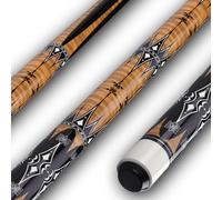 Sinsilvie 13mm 58 Pollici 19 20 Once Stecche Biliardo Pool,1/2 Maple Pool Cue Stick,Bastone da Biliardo da Bar per Uomini e Donne. (Braun 20oz)