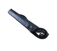 Sinsilvie Billiard Pool Stick Bag,1 X 1 PU Pool Cue Cases,Soft 2-Piece Pool Stick Case, Pool Table Accessories（Available in 2 Colors） (Black)