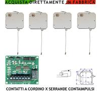 Sintap Antifurto Tapparella 4 Sensori Cordino Serrande Elaboratore Conta Impulsi
