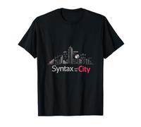 Sintassi e la Città Data Science Skyline Graphic Maglietta