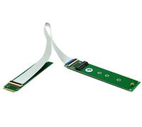 Sintech Cavo di estensione M.2 NVME, scheda di estensione NGFF M-Key PCIe 3.0 SSD con cavo anti-elettromagnetico laminato, 20 cm (cavo argento)