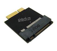 Sintech M.2 NGFF SSD - Scheda adattatore 18 pin per MacBook Air 2010-2011 Nero Short Card