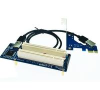 Sintech PCI-E Express X1 to Dual PCI Riser Extender Card with Low Profile Bracket