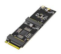 Sintech Scheda adattatore M.2 Key-M a Dual M.2, supporta 2230 Key-E A/E Module/Key-M nVME SSD, compatibile con Intel 7260, 8260, 9260
