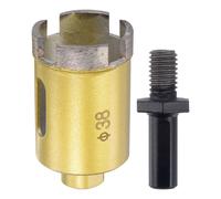 Sinterizzato Diamante Nucleo Trapano Punte 38mm Foro Seghe con M10 Adattatore