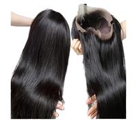 Sintetico anteriore nero del pizzo dei capelli diritti 13×4 a 18-26 pollici, compatibile con le parrucche quotidiane partito delle signore(20inches)