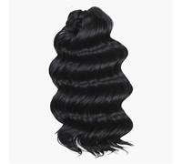 Sintetico Twist Crochet Capelli Ricci 16 Pollici Deep Wave Braid Hair Ombre Biondo Marrone Water Wave Braiding Hair Extensions