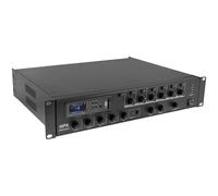 Sinto-amplificatore mixer PA 480W 100V 6 zone USB Bluetooth FM rack - HPA MSC-HPAMPA480Z