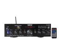 KIT PA2380BT amplificatore stereo con mp3 bluetooth casse nere e microfono