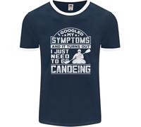 Sintomi Devo Solo Andare In Canoa Divertente Uomo Ringer T-Shirt FotL