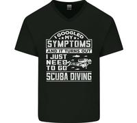 Sintomi Just Bisogno To Go Immersioni Uomo Scollo A V Cotone T-Shirt