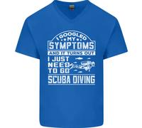 Sintomi Just Bisogno To Go Immersioni Uomo Scollo A V Cotone T-Shirt