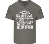 Sintomi Just Bisogno To Go Immersioni Uomo Scollo A V Cotone T-Shirt