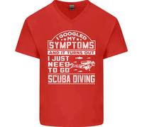 Sintomi Just Bisogno To Go Immersioni Uomo Scollo A V Cotone T-Shirt