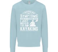Sintomi Just Bisogno To Go Kayaking Divertente Bambini Felpa Maglione