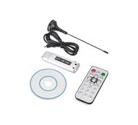 Sintonizzatore TV USB Digitale DVB T Dongle USB2.0 DVBT HDTV Sintonizzatore TV Ricevitore Dongle con Telecomando e Antenna IR