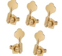 Sintonizzatori A Testa Di Chitarra 1 set di 5 pezzi dorati aperti per chitarra basso a 5 corde meccaniche per accordatura accessori per strumenti musicali 4R1L