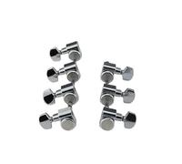 Sintonizzatori A Testa Di Chitarra 1 Set Di Meccaniche Per Chitarra Sigillate Con Bloccaggio Senza Viti Per 6 7 E 8 Corde Cromate(4L3R)