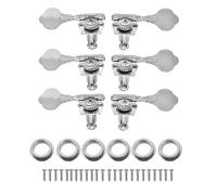 Sintonizzatori A Testa Di Chitarra 2L3R 3L2R 3L3R 1L4R 4L1R Accordatore per basso a 5 corde con meccanismo aperto testa della macchina cromata(3L3R)