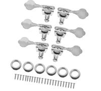 Sintonizzatori A Testa Di Chitarra 3R3L 4R1L 1R4L 3R2L 2R3L accordatore per basso a 5 corde con meccanismo aperto chiavi di accordatura meccaniche per chitarra basso cromate(3R3L)