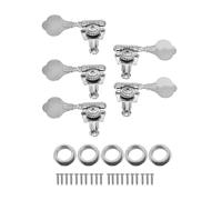 Sintonizzatori A Testa Di Chitarra 3R3L 4R1L 1R4L 3R2L 2R3L accordatore per basso a 5 corde con meccanismo aperto chiavi di accordatura meccaniche per chitarra basso cromate(2R3L)