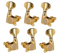 Sintonizzatori A Testa Di Chitarra 3R3L Chitarra Acustica Elettrica Piroli Chiavi Meccaniche Dorate(Gold 1)