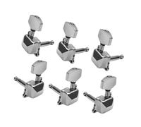 Sintonizzatori A Testa Di Chitarra 6 corde per chitarra 3L3R meccaniche semi-chiuse per chitarra acustica argento