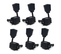 Sintonizzatori A Testa Di Chitarra 6 pezzi 3L 3R Meccaniche per chitarra accessori argento nero per chitarra Gibson Les Paul(Black)