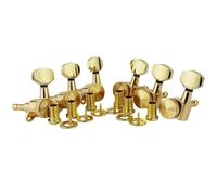 Sintonizzatori A Testa Di Chitarra 6 pezzi di accordatori cromati per chitarra con meccanismo di bloccaggio corde di bloccaggio meccaniche per chitarra elettrica dorate piroli per chitarra(6L)