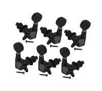 Sintonizzatori A Testa Di Chitarra 6 pezzi di piroli per chitarra elettrica 6R/6L/3L3R accessori parti nere(3R3L)