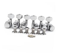 Sintonizzatori A Testa Di Chitarra Accordatore cromato 3L3R per chitarra con meccanismo di bloccaggio meccanismo di accordatura maniglia quadrata pulsante di blocco